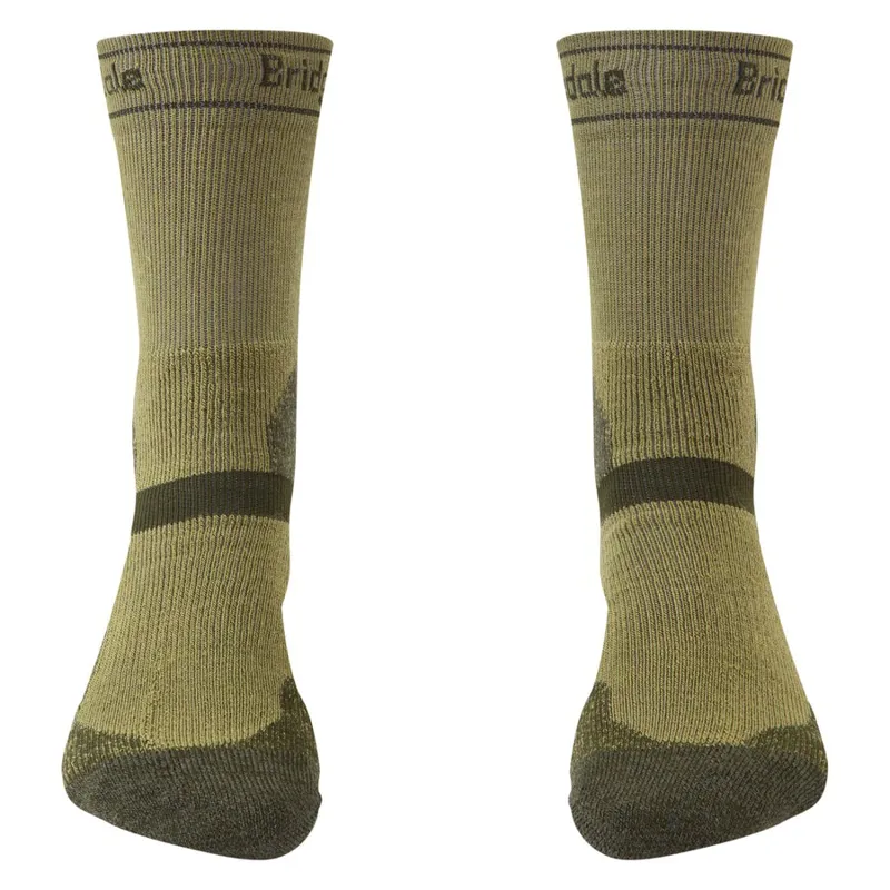 Bridgedale Winter Weight T2 Merino Sport MTB Socks Green/Dark Green-1